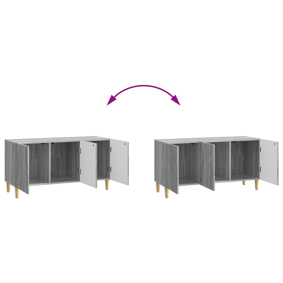 TV-kast Grijs sonoma 99 x 34,5 x 50 cm Bewerkt hout