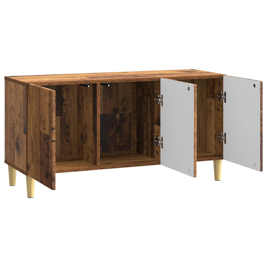 TV-kast Oud hout 99 x 34,5 x 50 cm Bewerkt hout