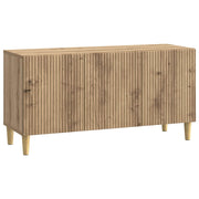 TV-kast 99x34,5x50 cm bewerkt hout artisanaal eiken
