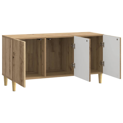 TV-kast Artisanaal eiken 99 x 34,5 x 50 cm Bewerkt hout