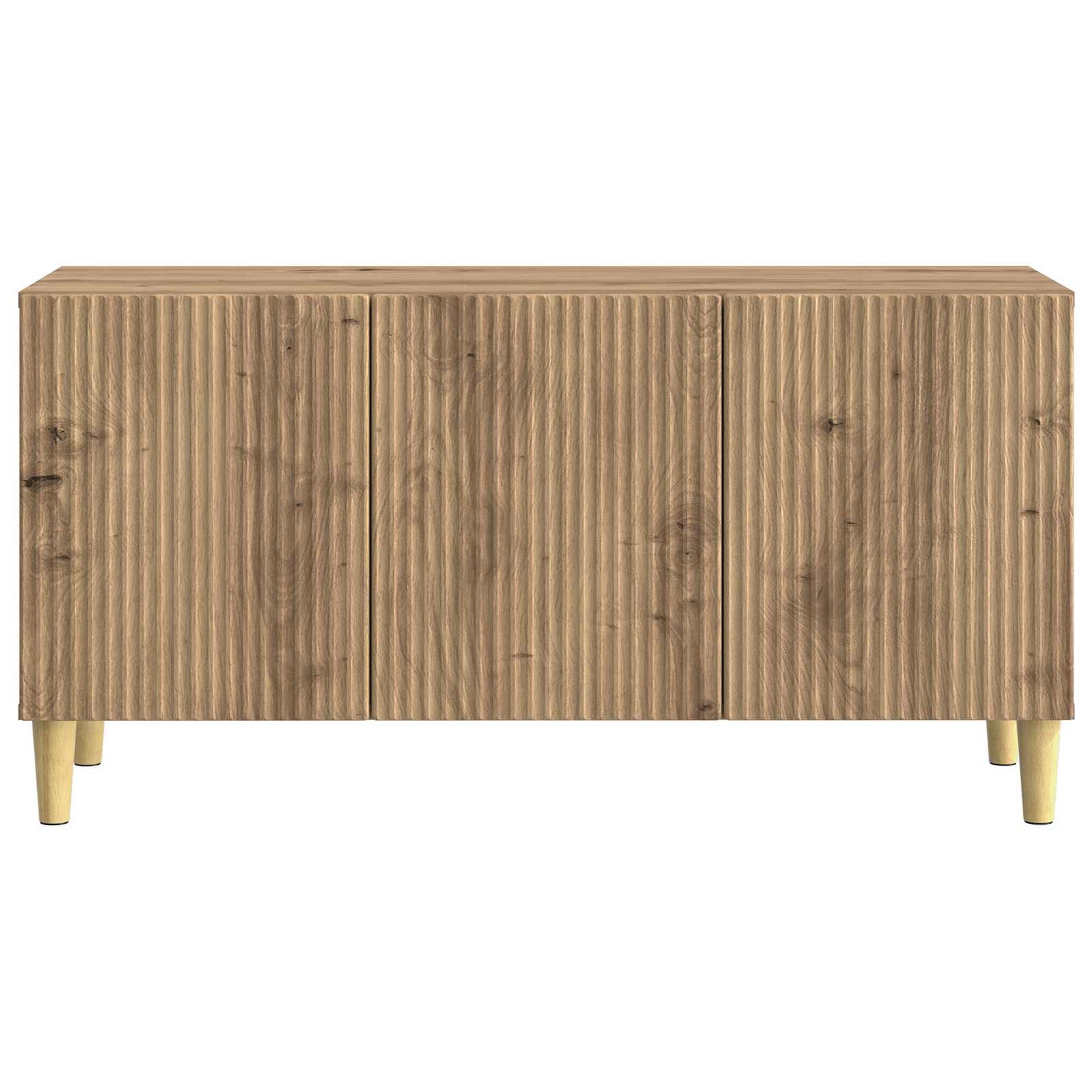 TV-kast Artisanaal eiken 99 x 34,5 x 50 cm Bewerkt hout