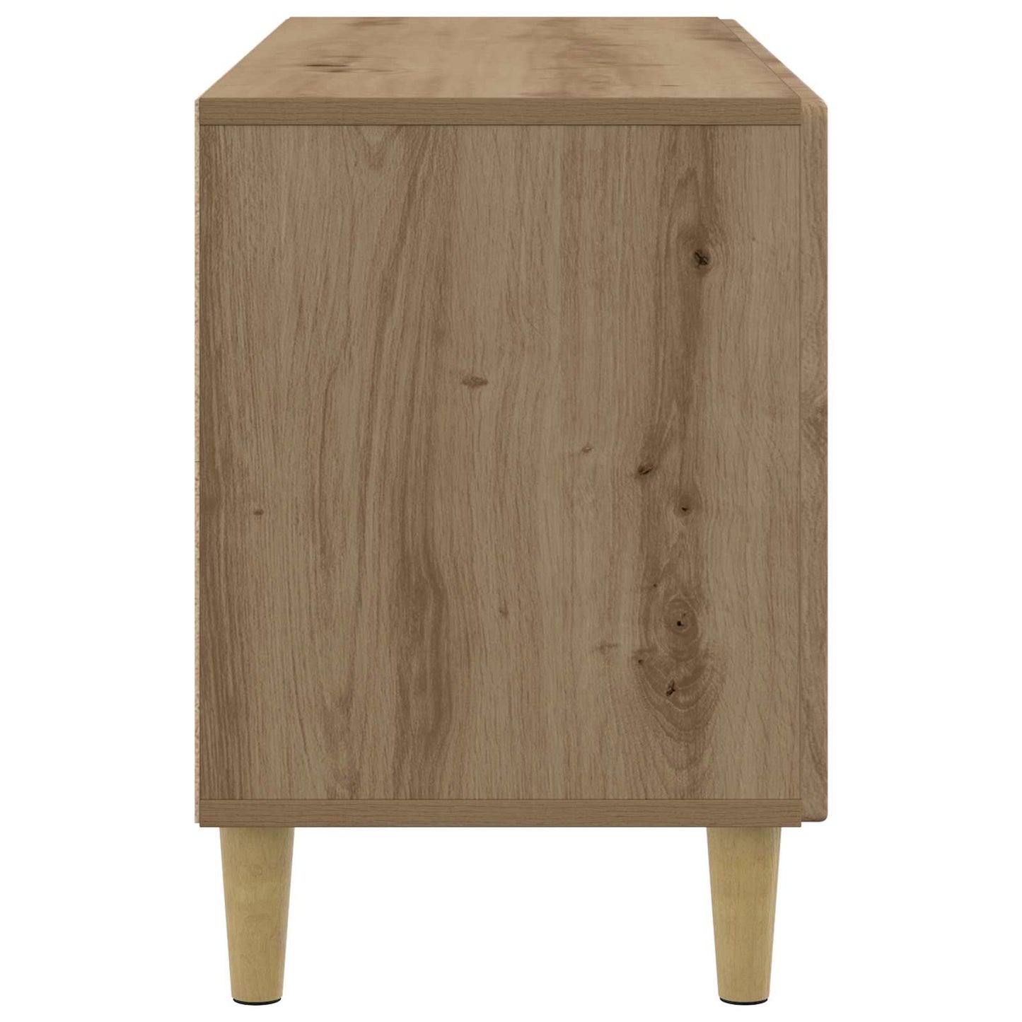 TV-kast Artisanaal eiken 99 x 34,5 x 50 cm Bewerkt hout