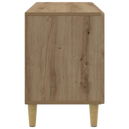 TV-kast Artisanaal eiken 99 x 34,5 x 50 cm Bewerkt hout