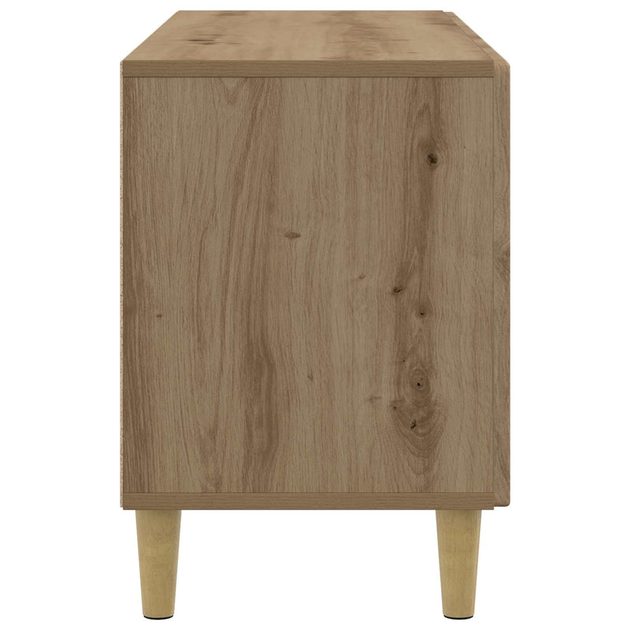 TV-kast Artisanaal eiken 99 x 34,5 x 50 cm Bewerkt hout