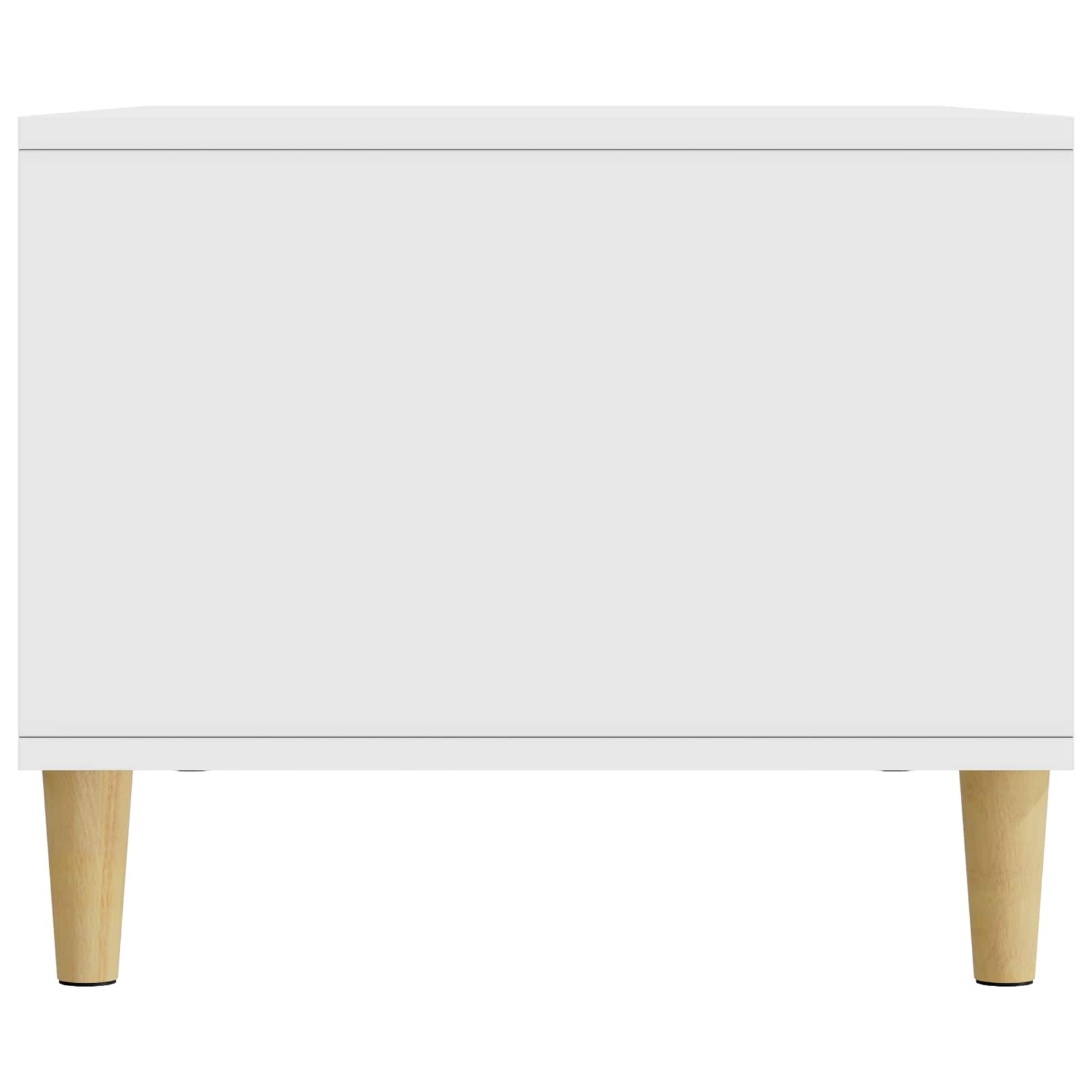 Salontafel Wit 90 x 50 x 40 cm Bewerkt hout