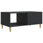 Coffee table Black 90 x 50 x 40 cm Engineered wood