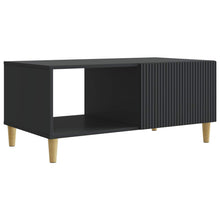 Salontafel Zwart 90 x 50 x 40 cm Bewerkt hout