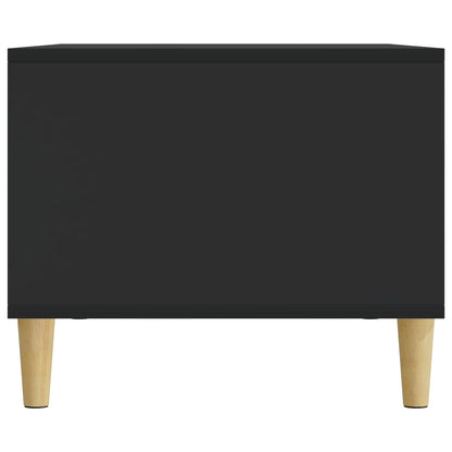 Salontafel Zwart 90 x 50 x 40 cm Bewerkt hout