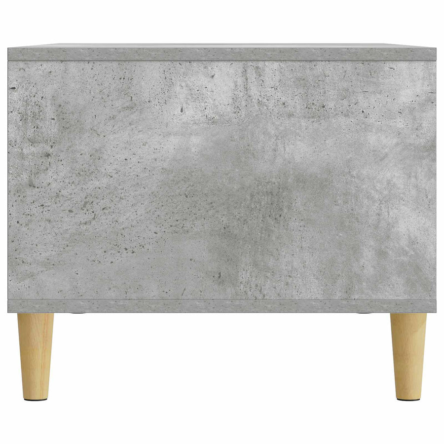 Salontafel Betongrijs 90 x 50 x 40 cm Bewerkt hout