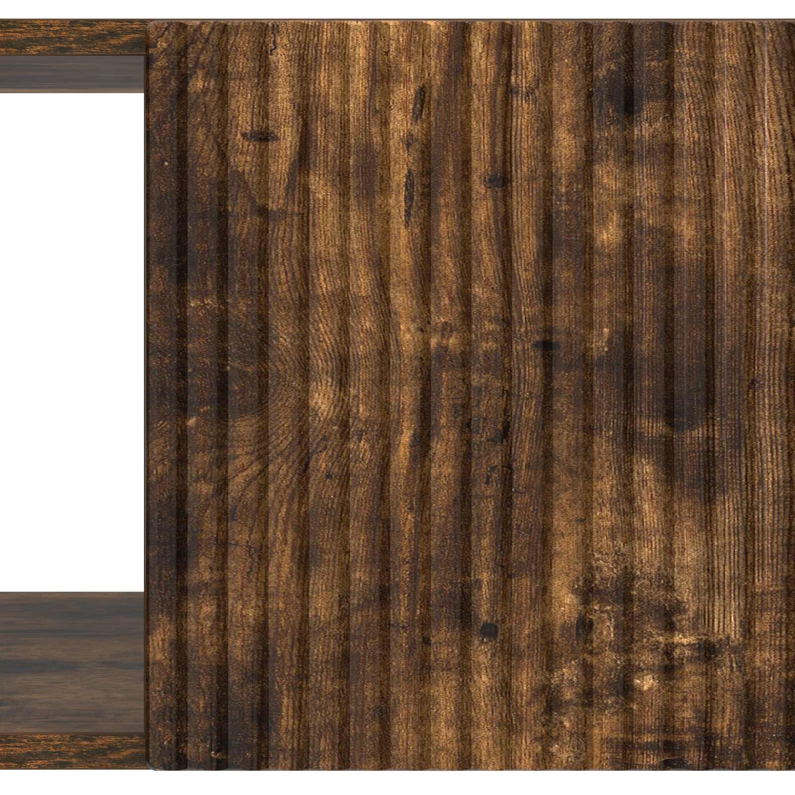 Salontafel Gerookt eiken 90 x 50 x 40 cm Bewerkt hout