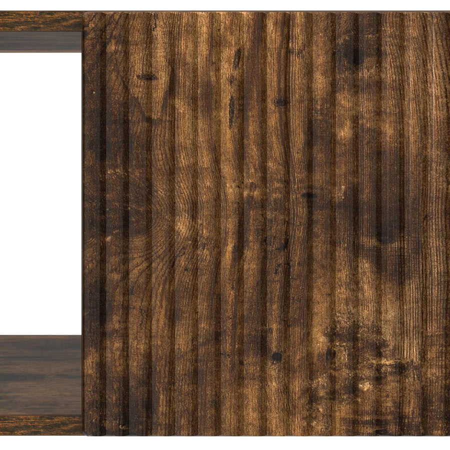 Salontafel Gerookt eiken 90 x 50 x 40 cm Bewerkt hout