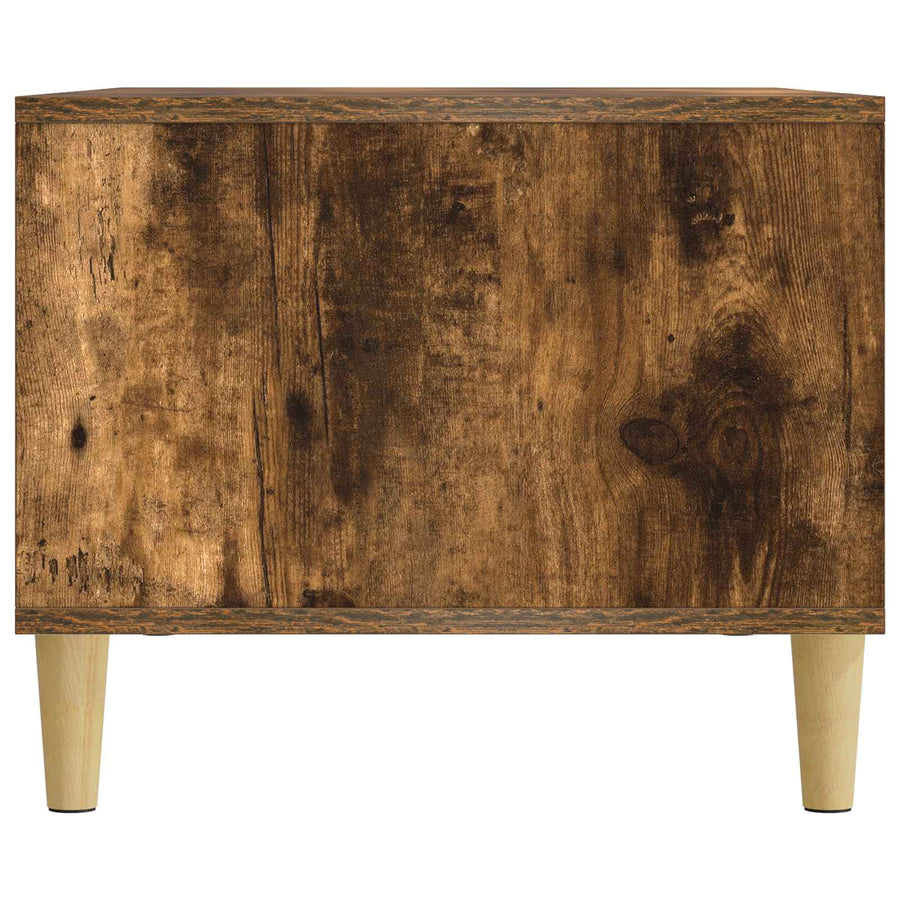 Salontafel Gerookt eiken 90 x 50 x 40 cm Bewerkt hout