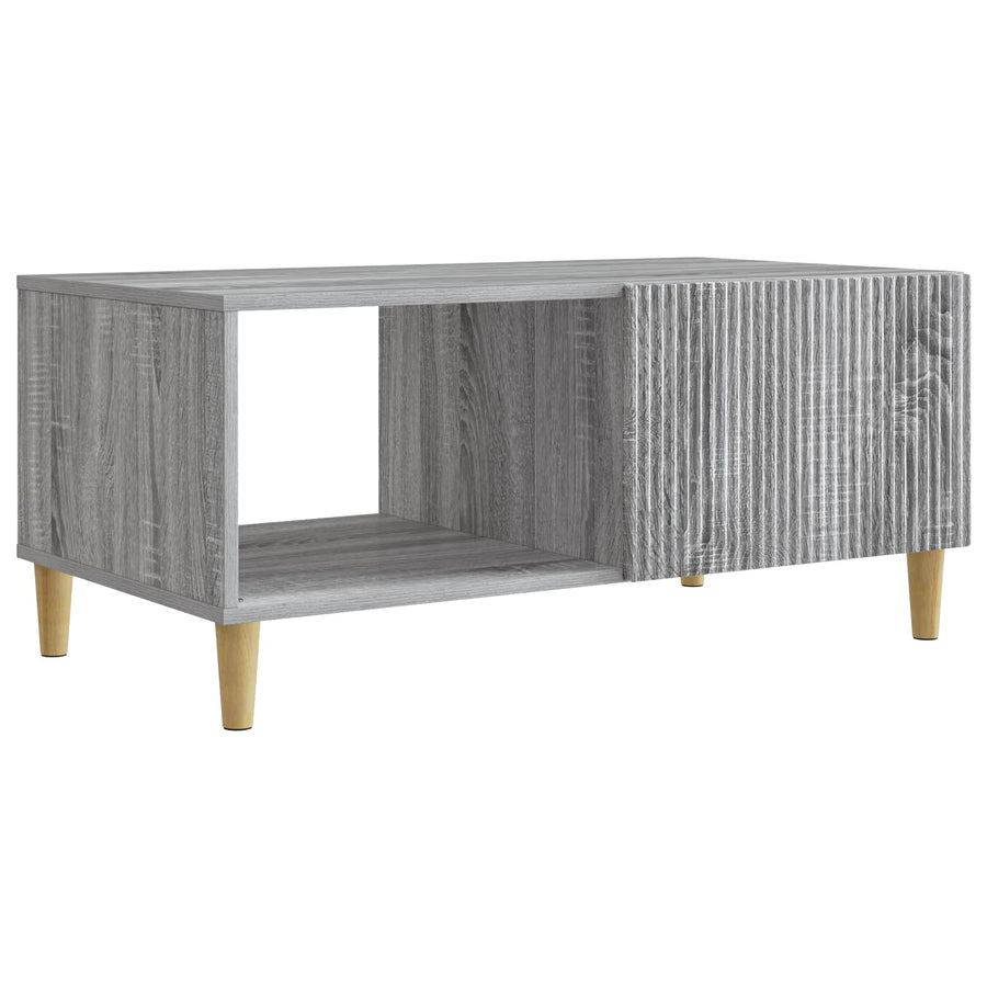 Salontafel Grijs sonoma 90 x 50 x 40 cm Bewerkt hout