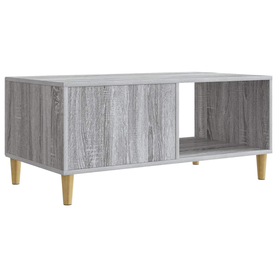 Salontafel Grijs sonoma 90 x 50 x 40 cm Bewerkt hout