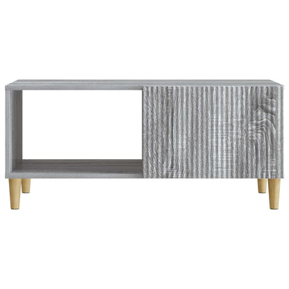 Salontafel Grijs sonoma 90 x 50 x 40 cm Bewerkt hout