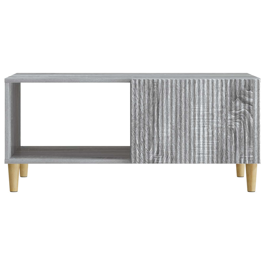 Salontafel Grijs sonoma 90 x 50 x 40 cm Bewerkt hout