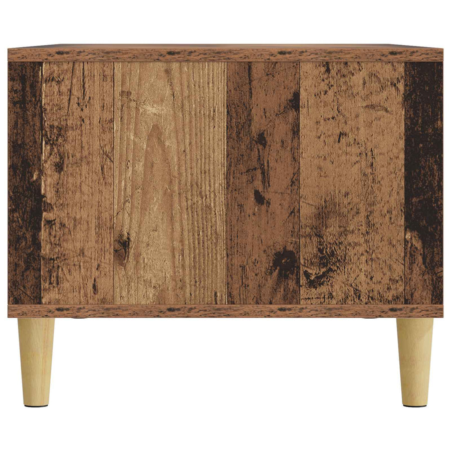 Salontafel Oud hout 90 x 50 x 40 cm Bewerkt hout
