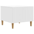 Salontafel wit 49x50x40 cm bewerkt hout