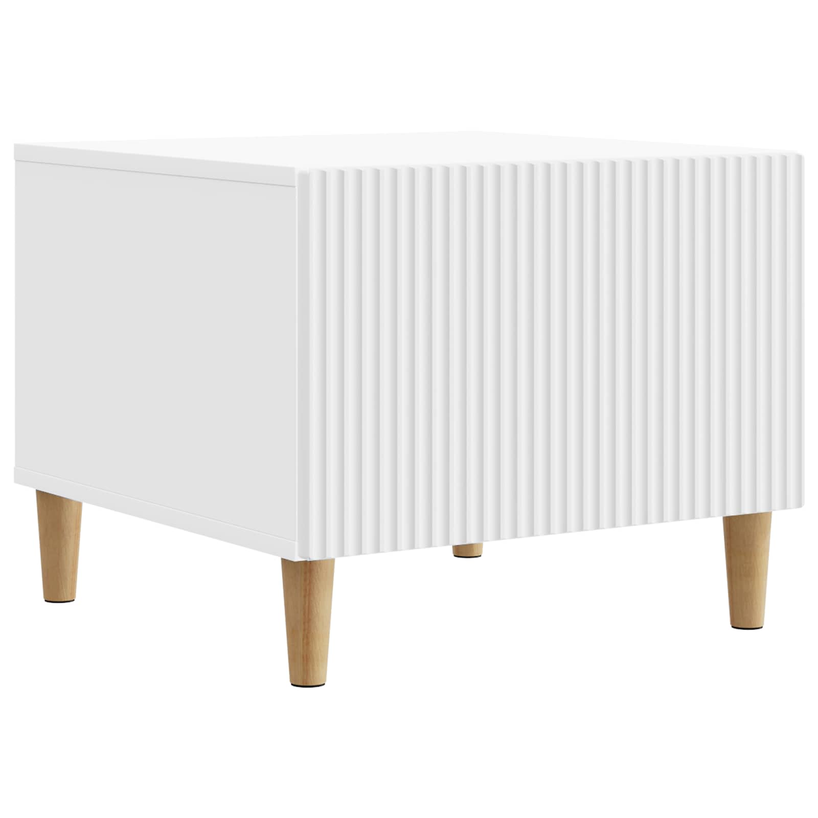 Salontafel met lade Wit 49 x 50 x 40 cm Bewerkt hout