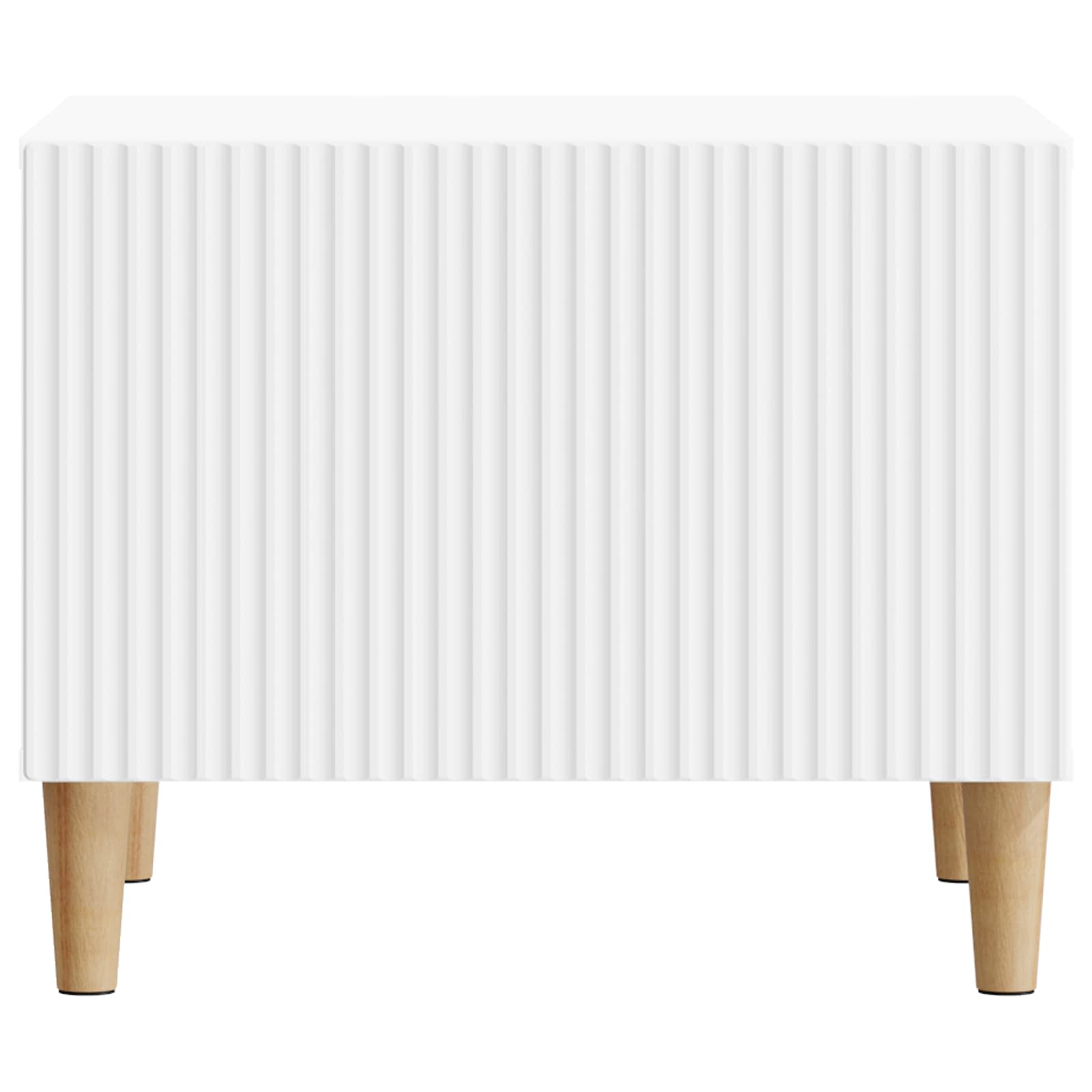 Salontafel met lade Wit 49 x 50 x 40 cm Bewerkt hout