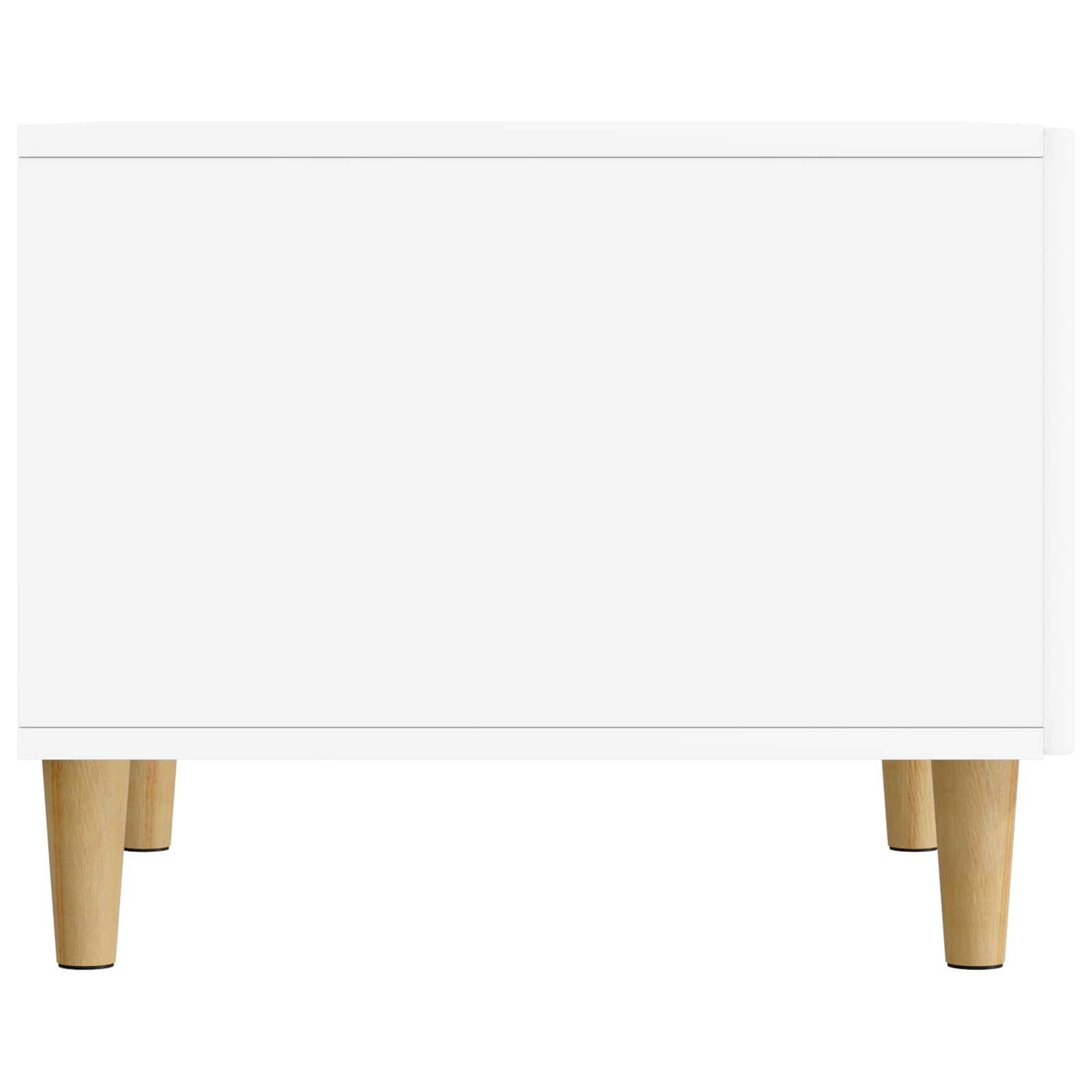 Salontafel met lade Wit 49 x 50 x 40 cm Bewerkt hout