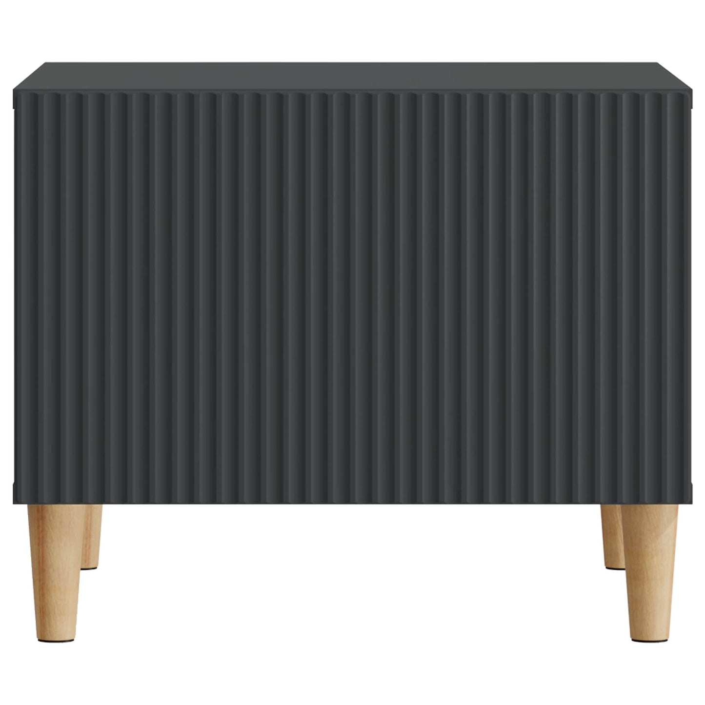 Salontafel met lade Zwart 49 x 50 x 40 cm Bewerkt hout
