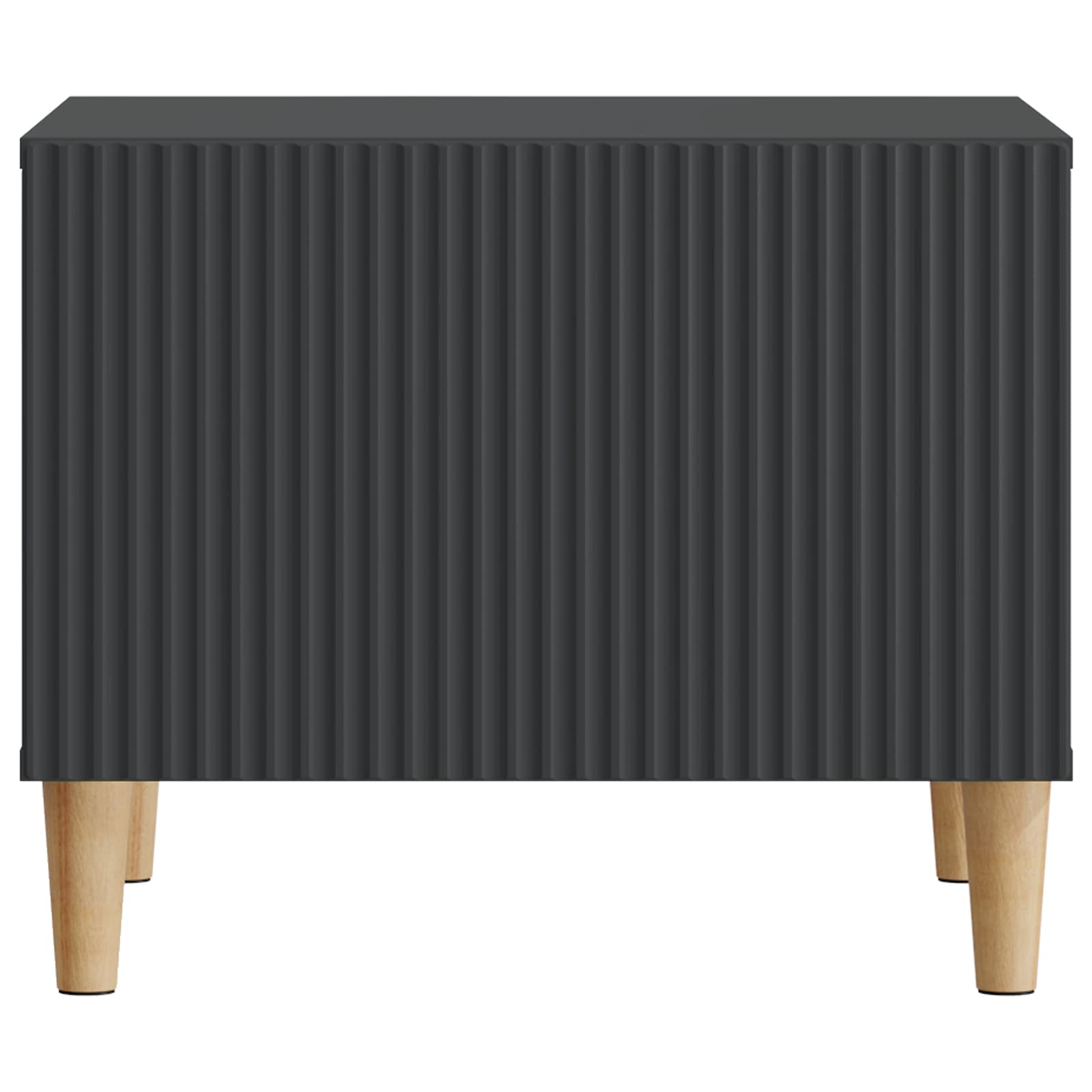 Salontafel met lade Zwart 49 x 50 x 40 cm Bewerkt hout