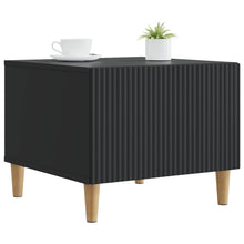 Salontafel met lade Zwart 49 x 50 x 40 cm Bewerkt hout
