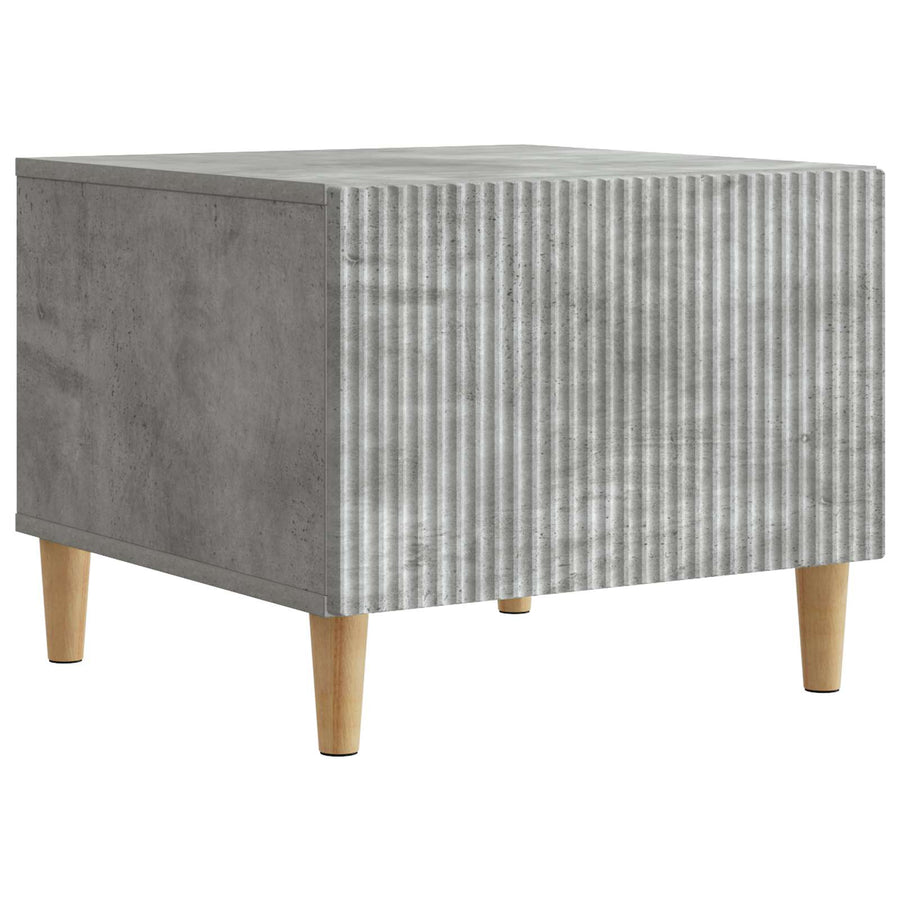 Salontafel met lade Betongrijs 49 x 50 x 40 cm Bewerkt hout