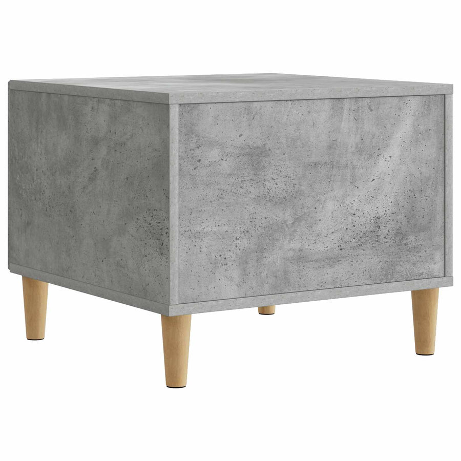 Salontafel met lade Betongrijs 49 x 50 x 40 cm Bewerkt hout