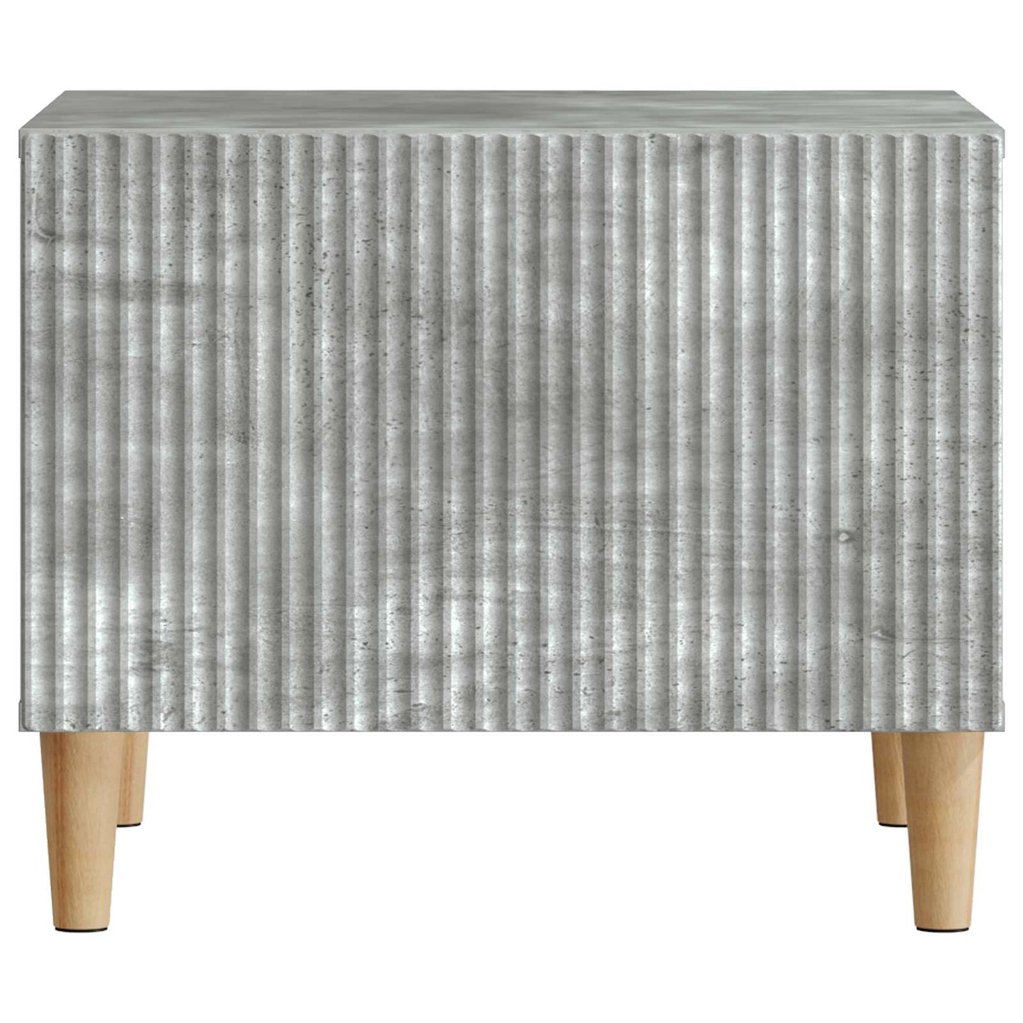 Salontafel met lade Betongrijs 49 x 50 x 40 cm Bewerkt hout
