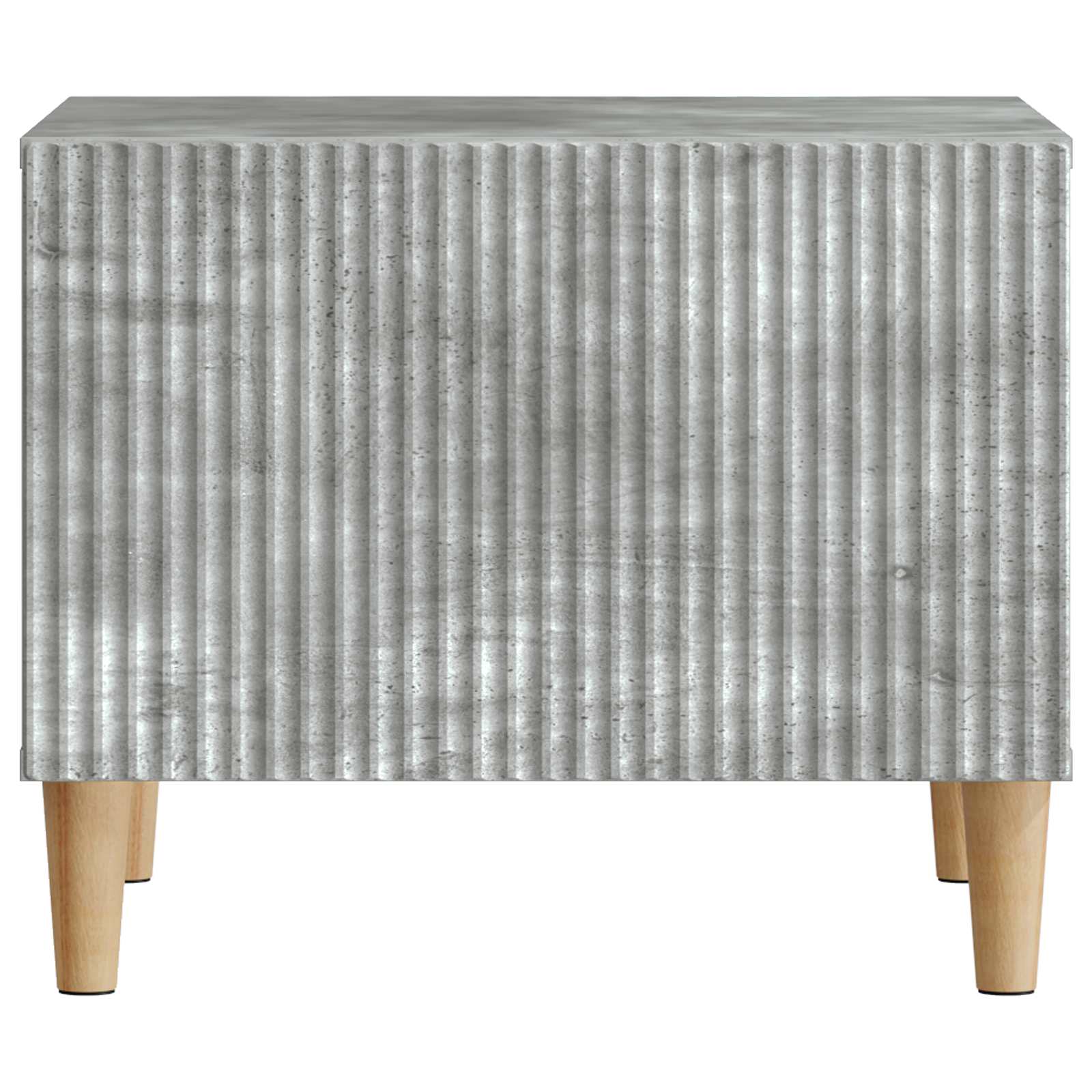 Salontafel met lade Betongrijs 49 x 50 x 40 cm Bewerkt hout