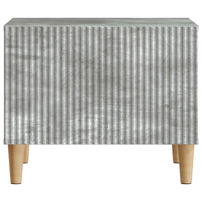 Salontafel met lade Betongrijs 49 x 50 x 40 cm Bewerkt hout