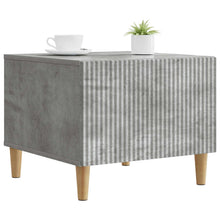 Salontafel met lade Betongrijs 49 x 50 x 40 cm Bewerkt hout