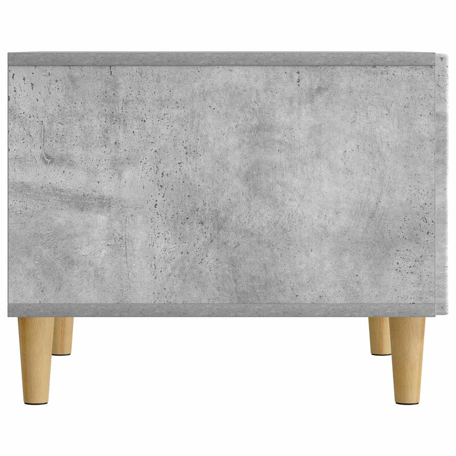 Salontafel met lade Betongrijs 49 x 50 x 40 cm Bewerkt hout