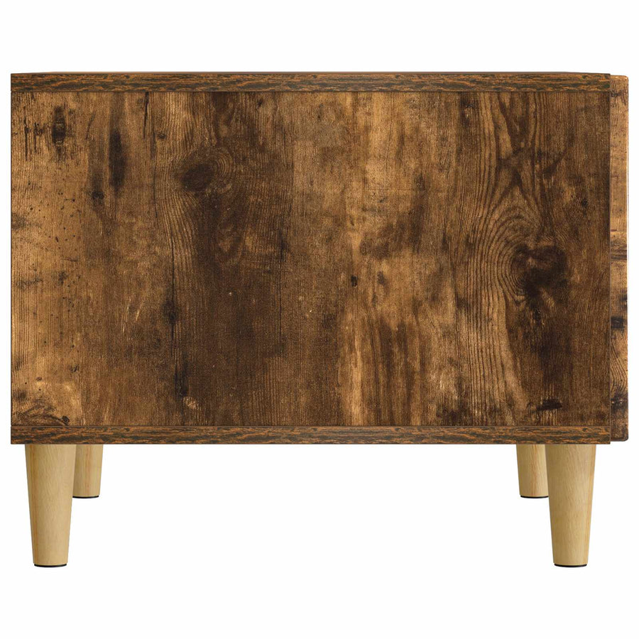 Salontafel met lade Gerookt eiken 49 x 50 x 40 cm Bewerkt hout