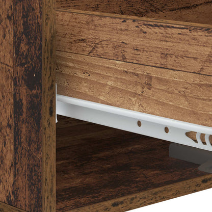 Salontafel met lade Oud hout 49 x 50 x 40 cm Bewerkt hout