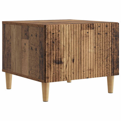 Salontafel met lade Oud hout 49 x 50 x 40 cm Bewerkt hout