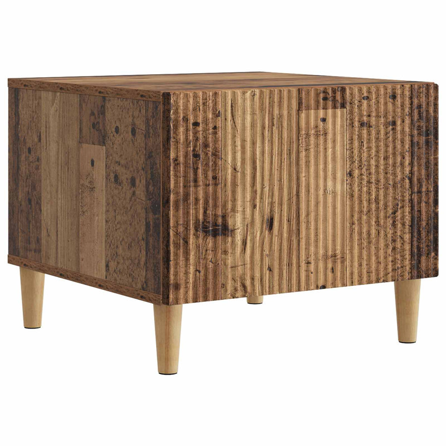 Salontafel met lade Oud hout 49 x 50 x 40 cm Bewerkt hout