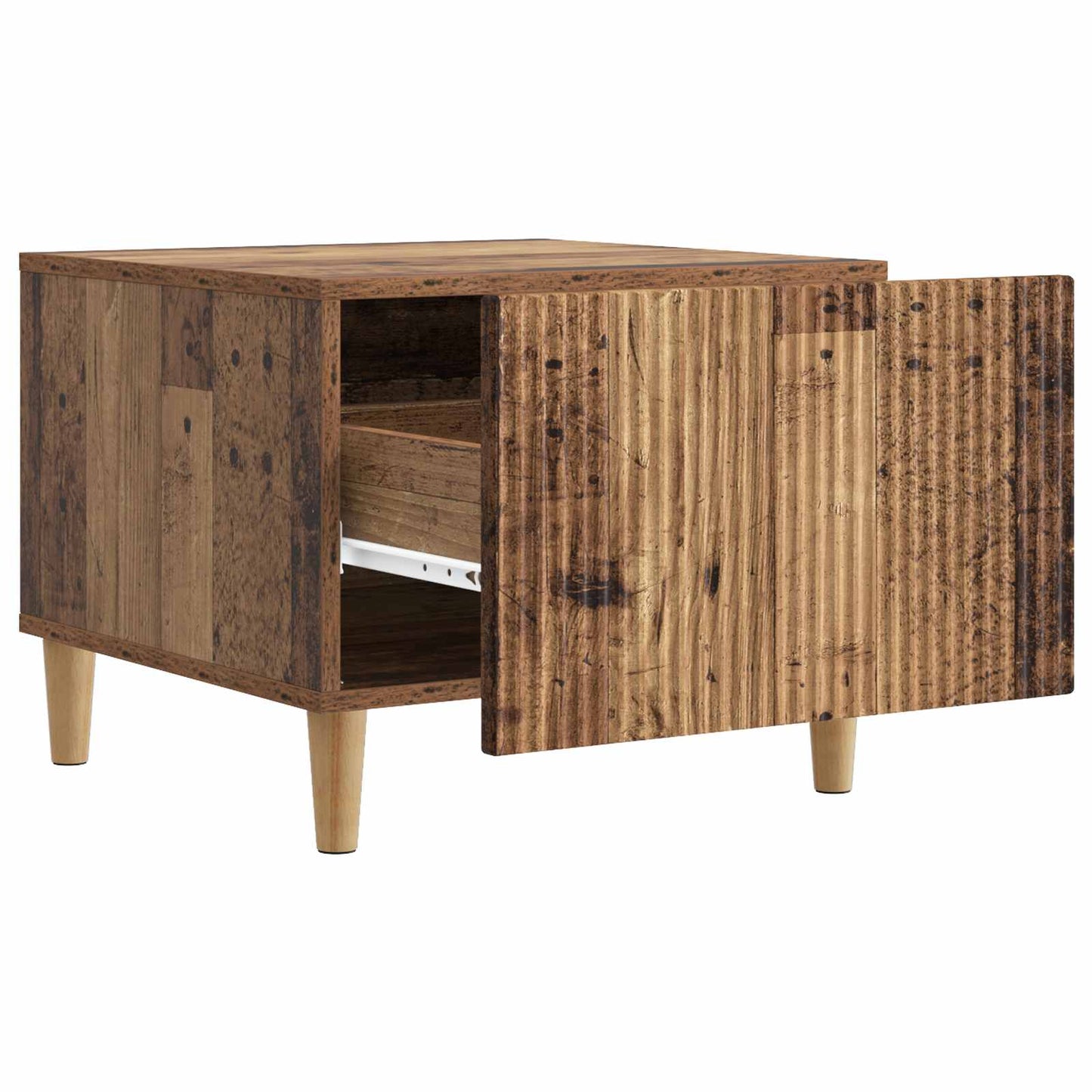 Salontafel met lade Oud hout 49 x 50 x 40 cm Bewerkt hout