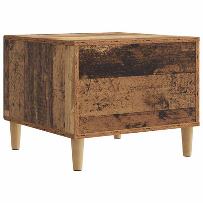 Salontafel met lade Oud hout 49 x 50 x 40 cm Bewerkt hout