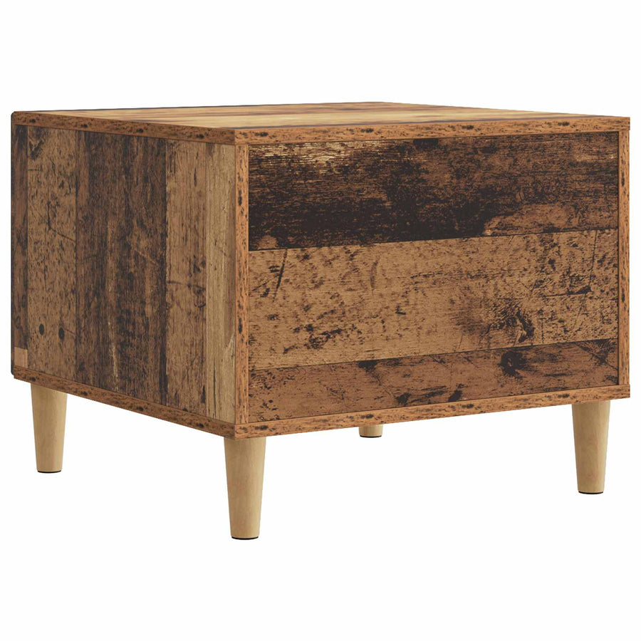 Salontafel met lade Oud hout 49 x 50 x 40 cm Bewerkt hout