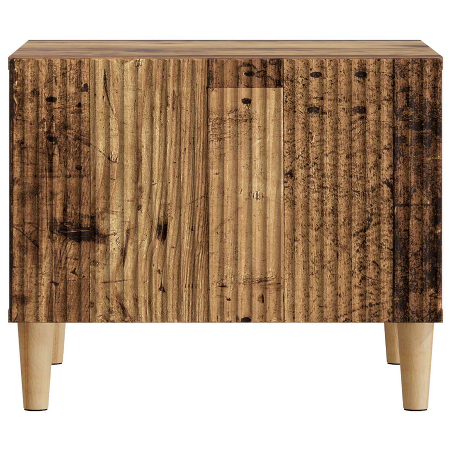Salontafel met lade Oud hout 49 x 50 x 40 cm Bewerkt hout