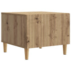 Salontafel eiken 49x50x40 cm bewerkt hout
