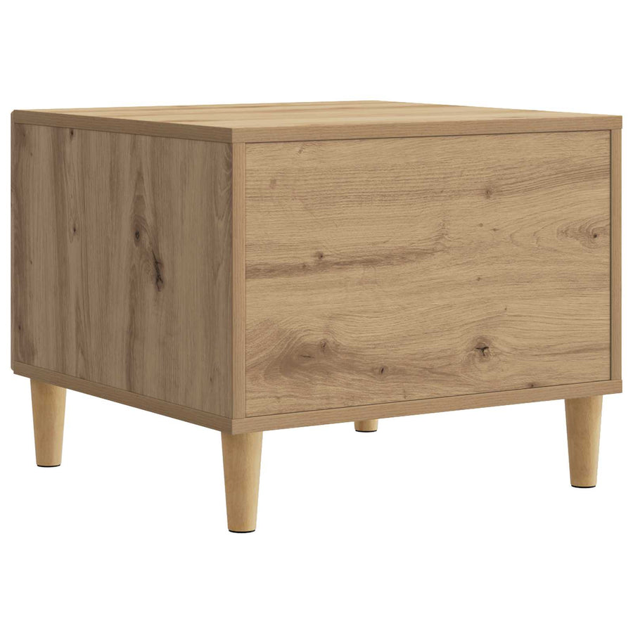 Salontafel Artisanaal eiken 49 x 50 x 40 cm Bewerkt hout