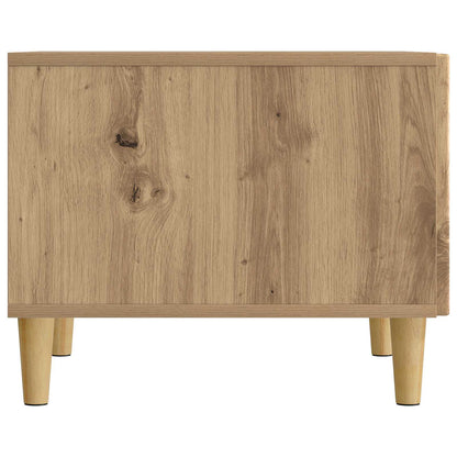 Salontafel Artisanaal eiken 49 x 50 x 40 cm Bewerkt hout