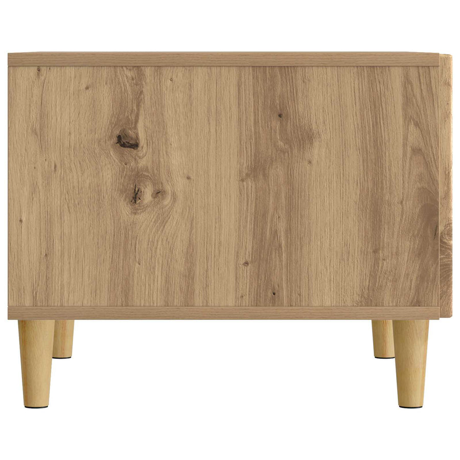 Salontafel Artisanaal eiken 49 x 50 x 40 cm Bewerkt hout