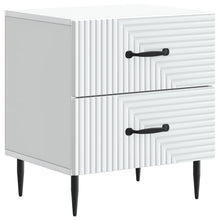 Nachtkastje met lade Wit 43 x 34,5 x 47,5 cm Bewerkt hout