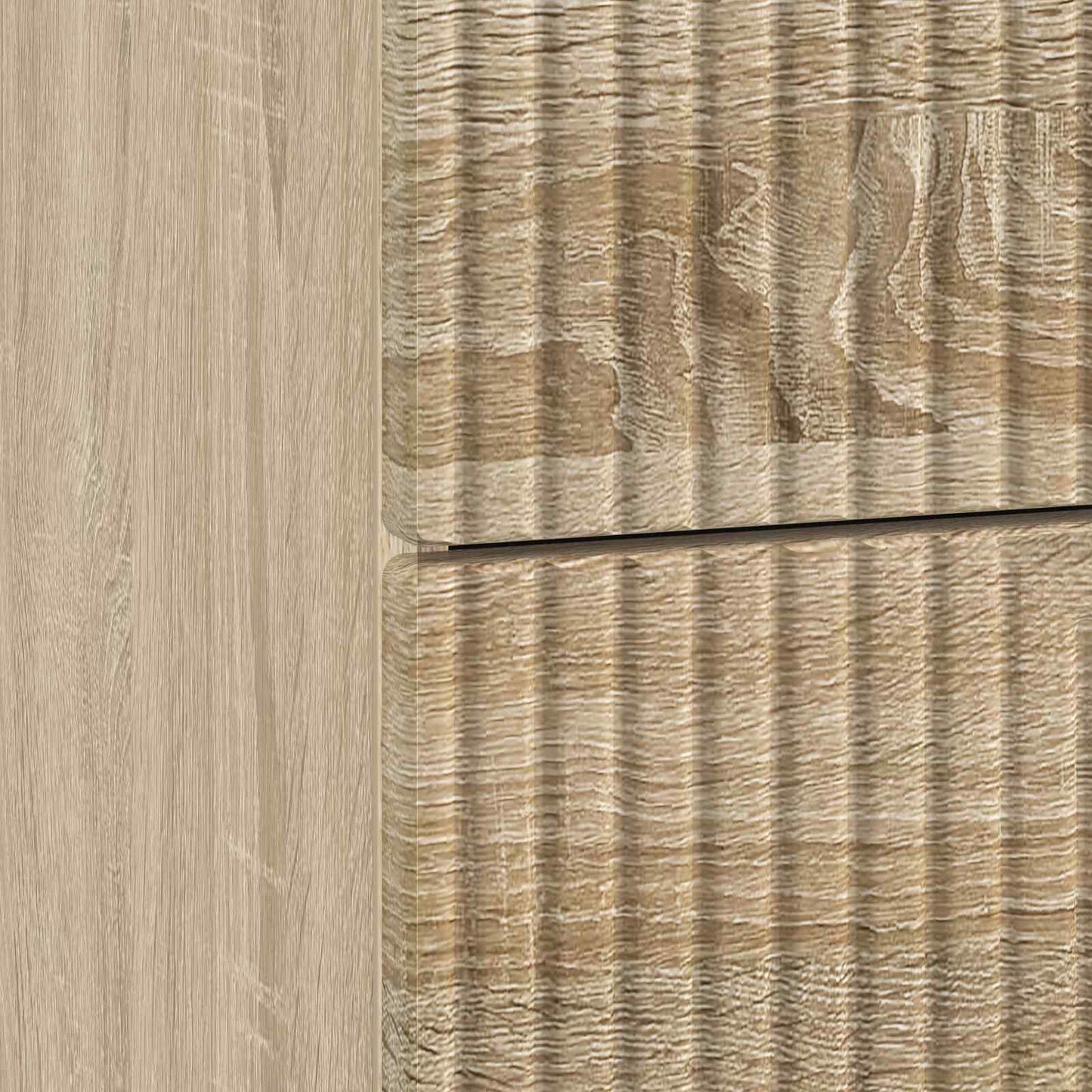 Nachtkastje Sonoma Eiken 43 x 34,5 x 47,5 cm Bewerkt hout