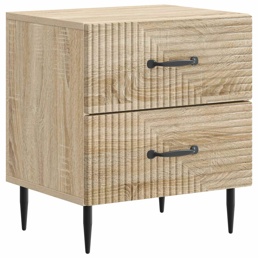 Nachtkastje Sonoma Eiken 43 x 34,5 x 47,5 cm Bewerkt hout